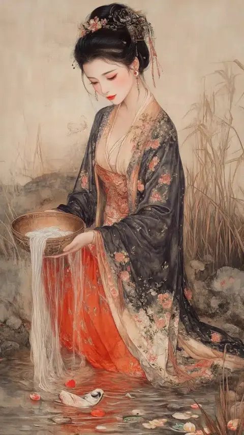 Gongbi Painting of Xishi