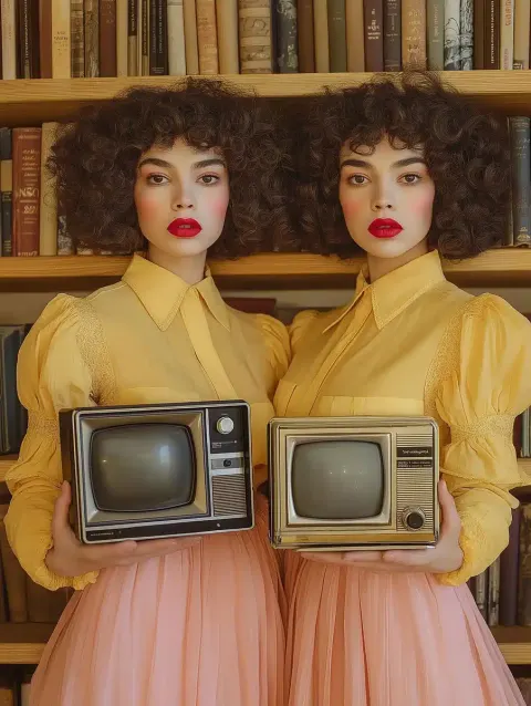 Surreal Twins with Television