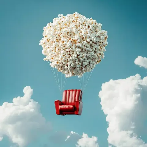 Popcorn Balloon in Flight