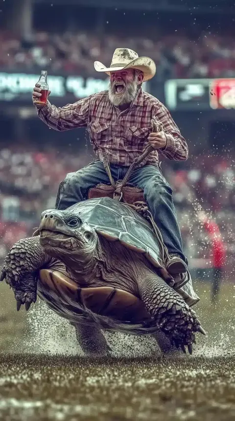 Cinematic Rodeo Turtle Showdown