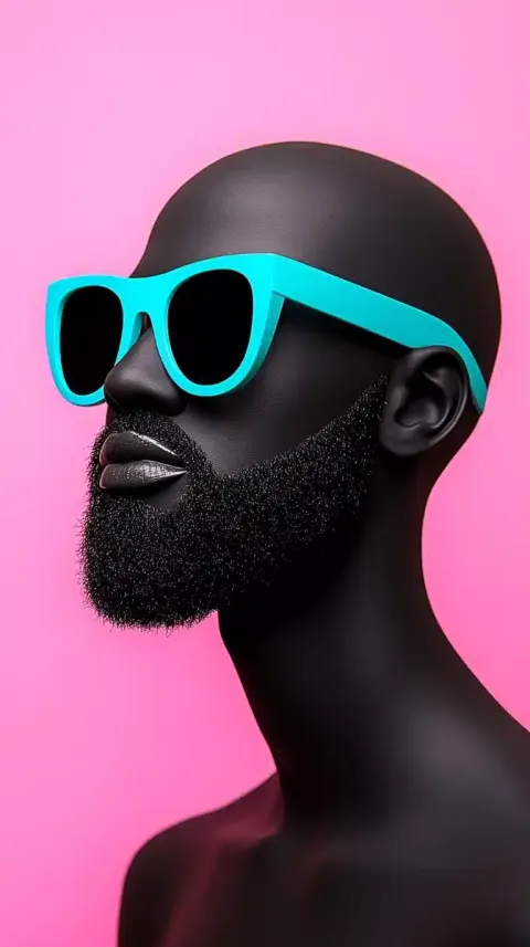 Minimalist Black Man Sculpture