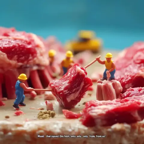 Miniature Chefs with Meat