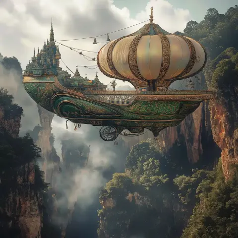 Fey Airship in Fantasy