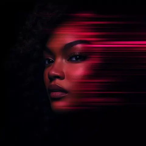 Hyper-Realistic Black Woman Aura
