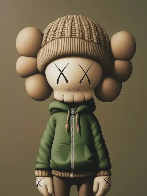 KAWS Character in Beanie