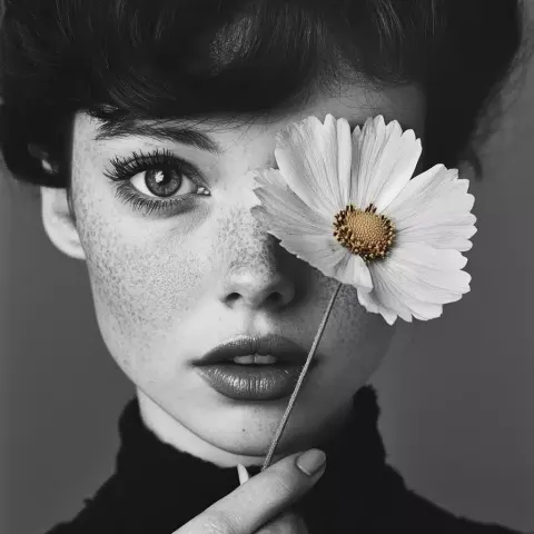 1960s Floral Portrait Photography