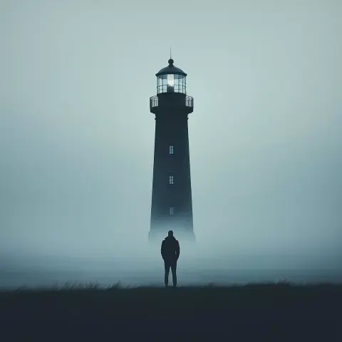 Lighthouse Sentinel in Mist