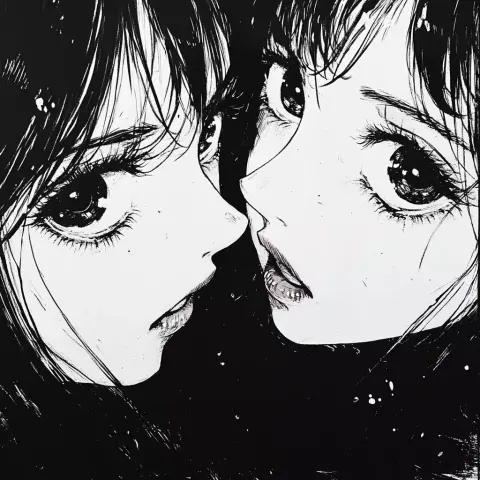 90s Manga Women Eyes