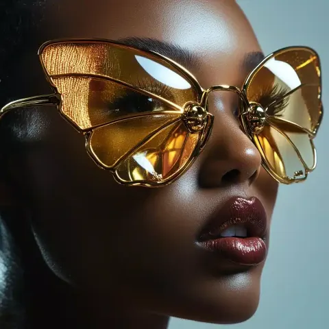 Superrealistic Butterfly Glasses