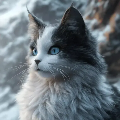 Cinematic Cat in Landscape