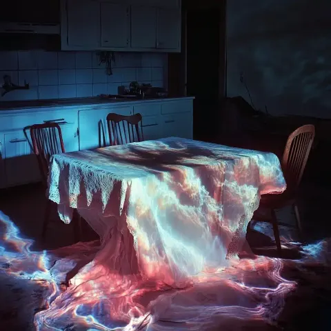 Surreal Table with Shadows