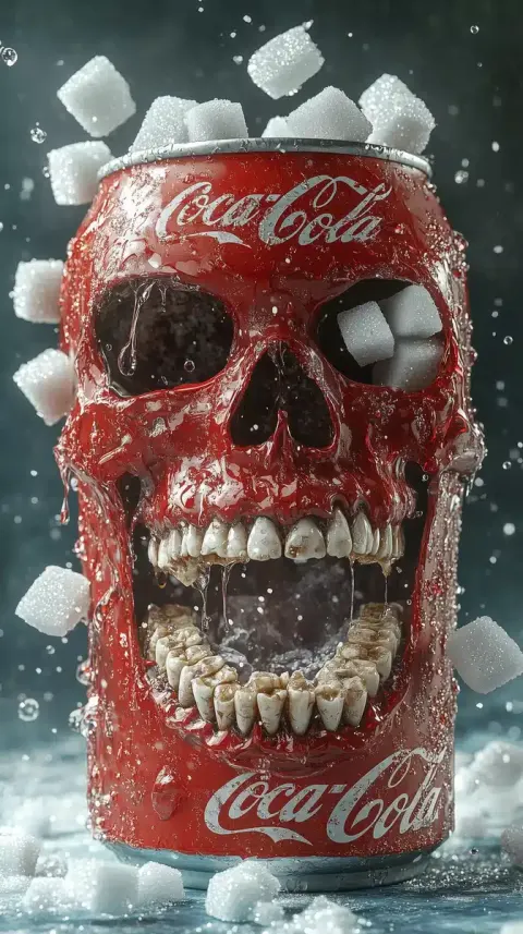 Coca-Cola Skull 3D Art