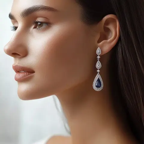Elegant Teardrop Earrings Design