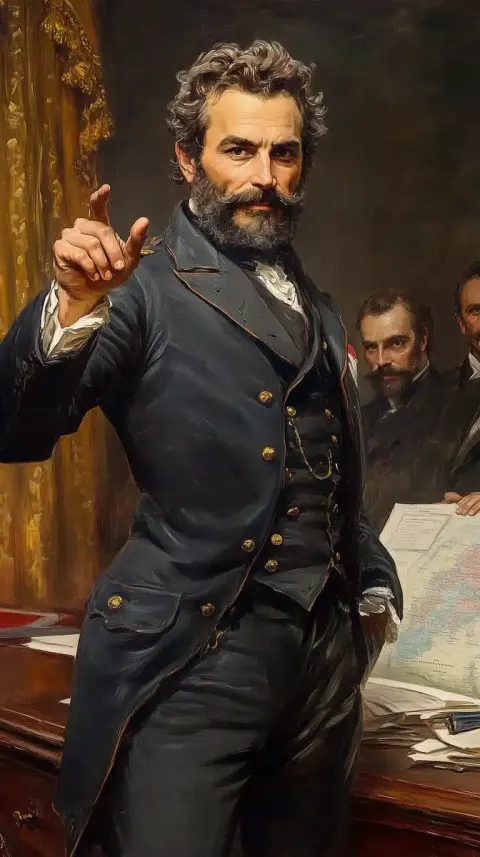 Diplomat Discussing Colonial Expansion