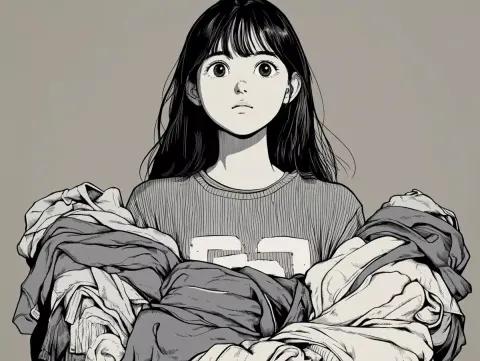 Anime Character with Clothes
