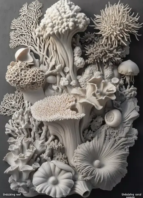 Hyper-Realistic Coral Relief