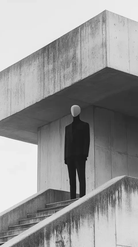 Anthropomorphic Figure in Brutalism