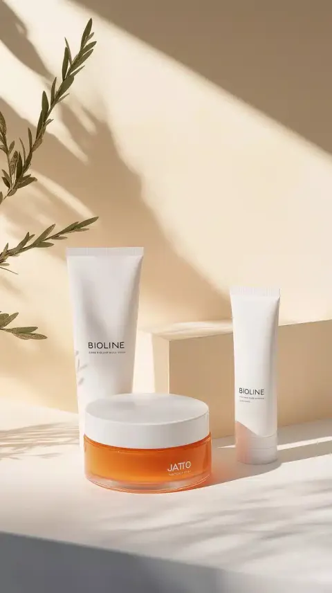 Photorealistic Skincare Product Display