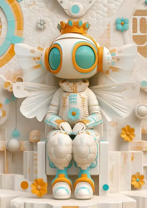 Royal Queen Bee Illustration