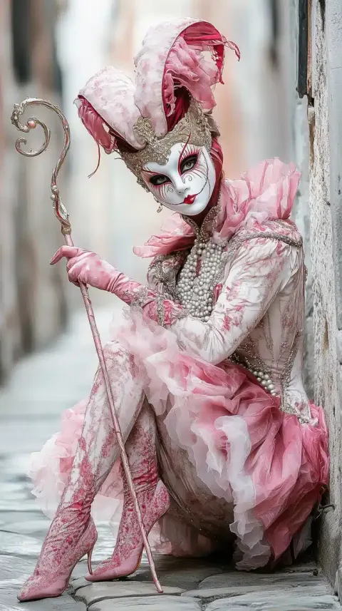 Venetian Carnival Participant Portrait