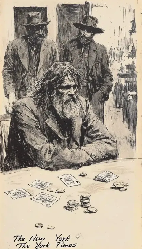 Historical Card Game Illustration