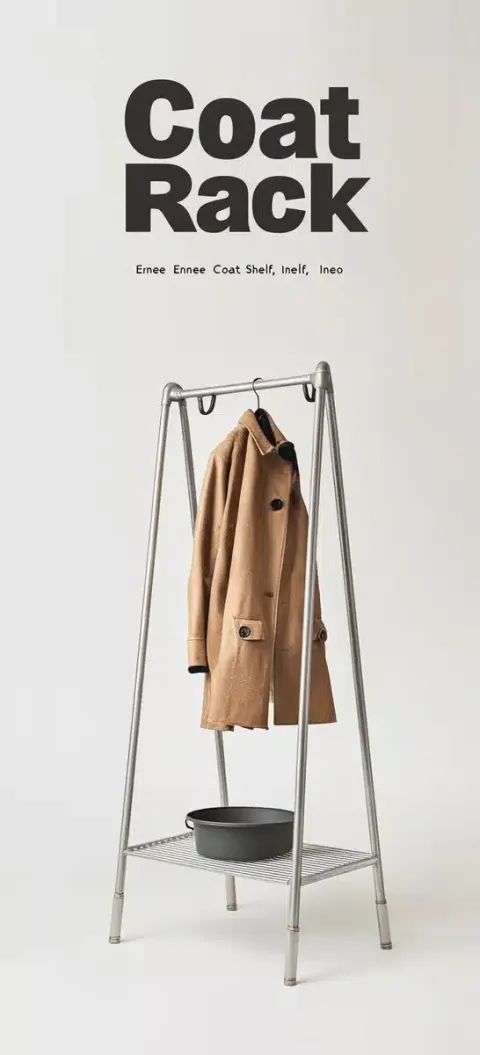 Modernist Coat Rack Poster