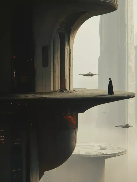 Surreal Futuristic Cityscape