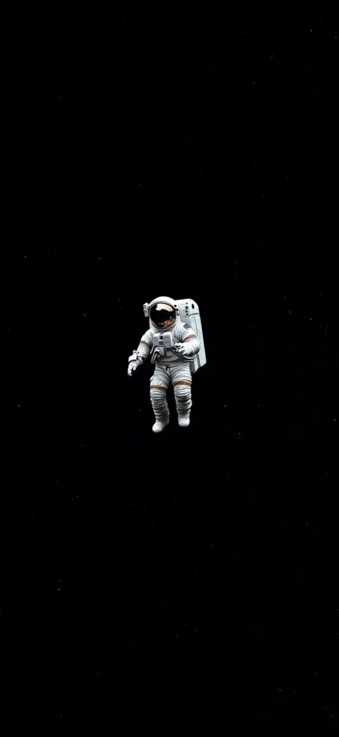 Astronaut Illustration in Space