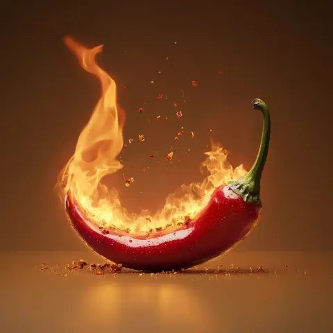 Fiery Chili Illustration