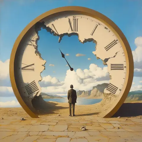 Surreal Man in Time