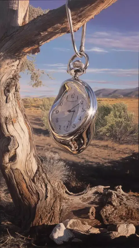Hyperrealistic Melted Watch