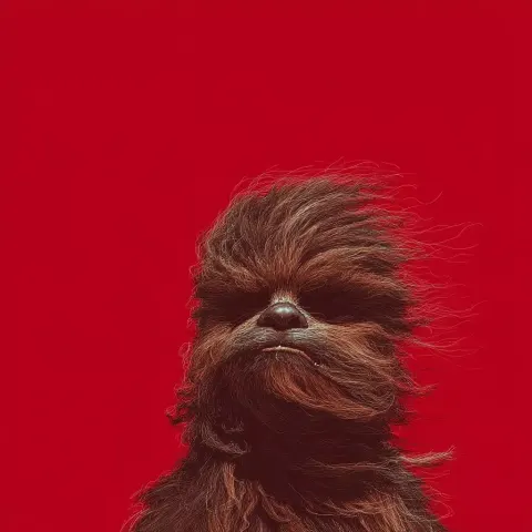 Windy Puppy Chewbacca Illustration