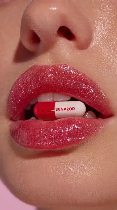 Glossy Lips with Pill