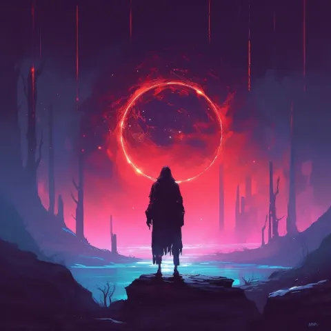 Mage Illustration in Christopher Balaskas Style