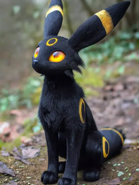 Hyperrealistic Umbreon Portrait