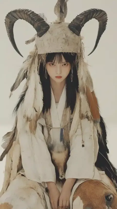Realistic Tribal Model Portrait