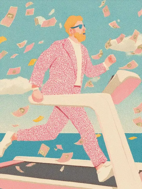 Wealthy Man on Treadmill