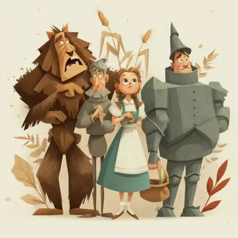 Cartoon Wizard of Oz
