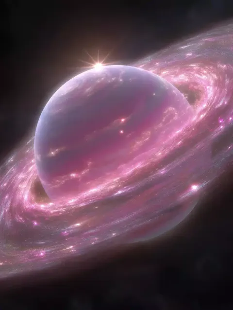 Enigmatic Planet with Dust Rings