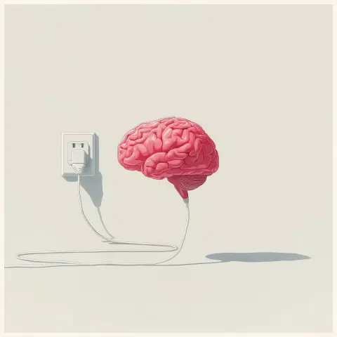 Electric Brain Vector Art