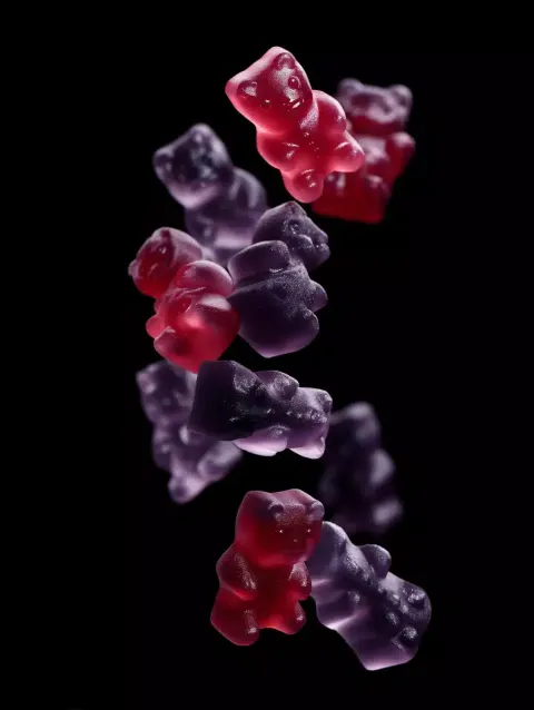Falling Gummy Bears Illustration
