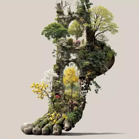 Nature Healing Fractures Art