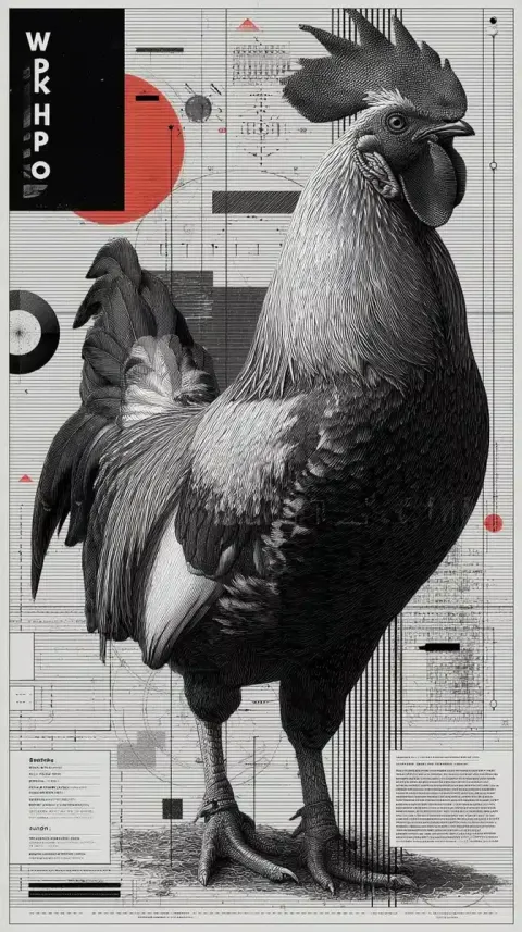 Bauhaus Rooster Workshop Poster