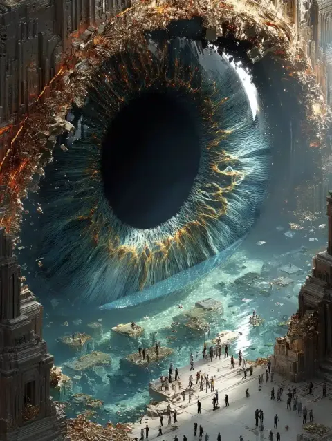Quantum Eye in Fluid