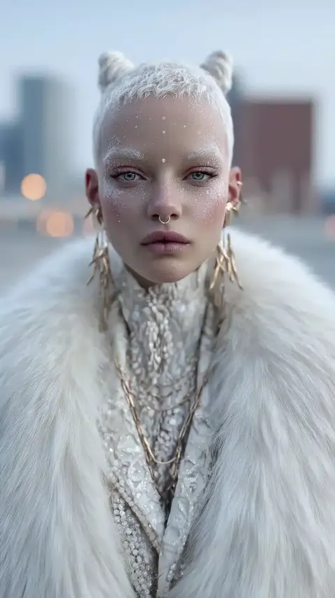 Cinematic Street Fashion Woman