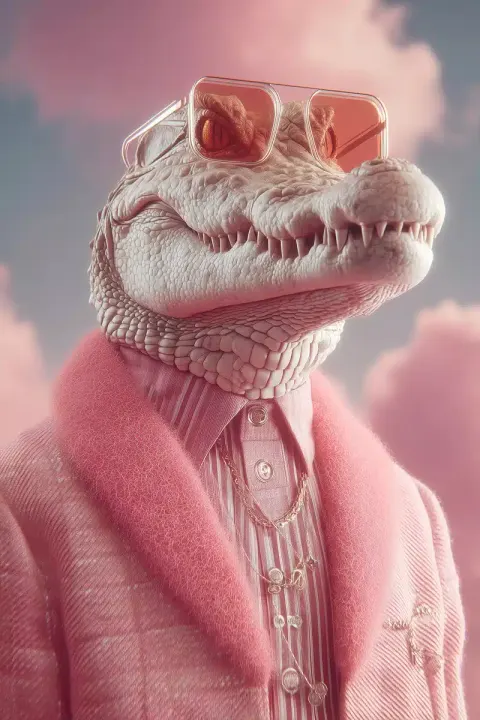 Surreal Alligator Morning Routine
