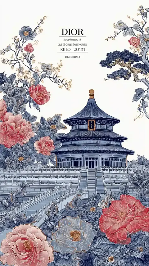 Beijing Landmark Illustration