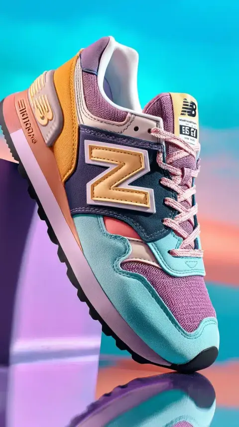 Pastel New Balance Closeup