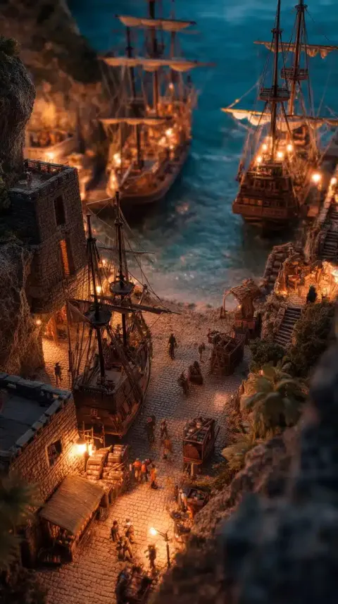 Pirate Haven Diorama Scene
