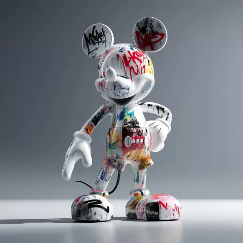 Graffiti Mickey Diorama Display